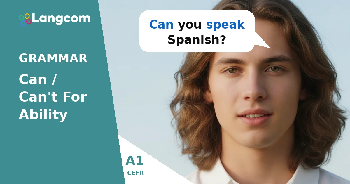 Ask About Ability: Can Questions (A1 English Grammar) — A1 English grammar lesson by Langcom