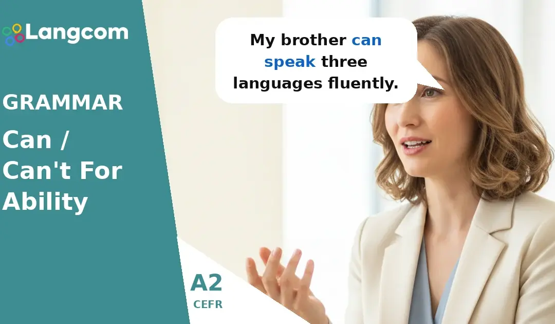Mastering Can and Can’t: Expressing Ability in English (A2)
