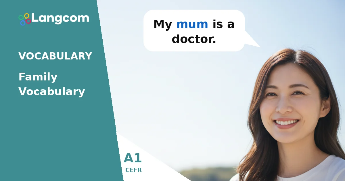 A1 English Family Vocabulary: Learn About Your Loved Ones A1 English Family Vocabulary: Learn About Your Loved Ones — A1 English vocabulary lesson by Langcom