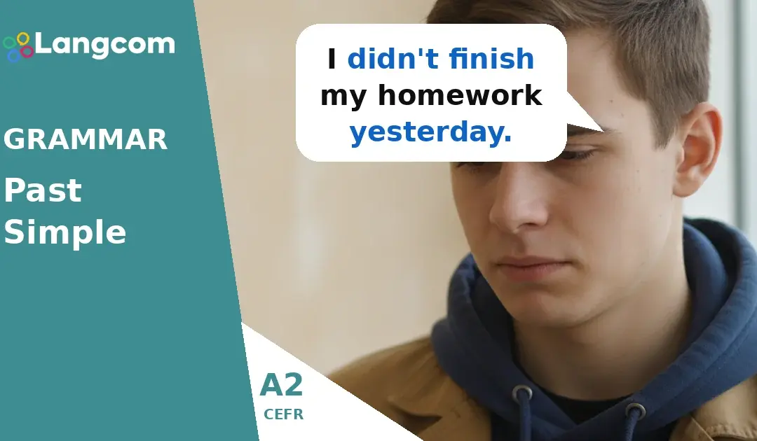 How to Form the Past Simple Negative in English (A2 Grammar)