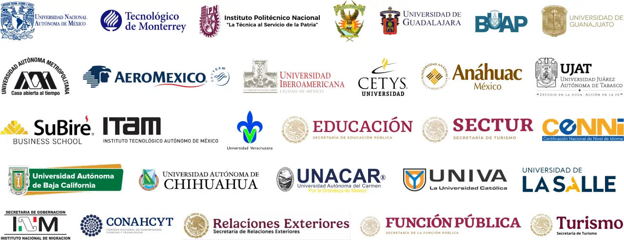 Institutions accepting Cambridge, IELTS, TOEFL and Michigan certifications